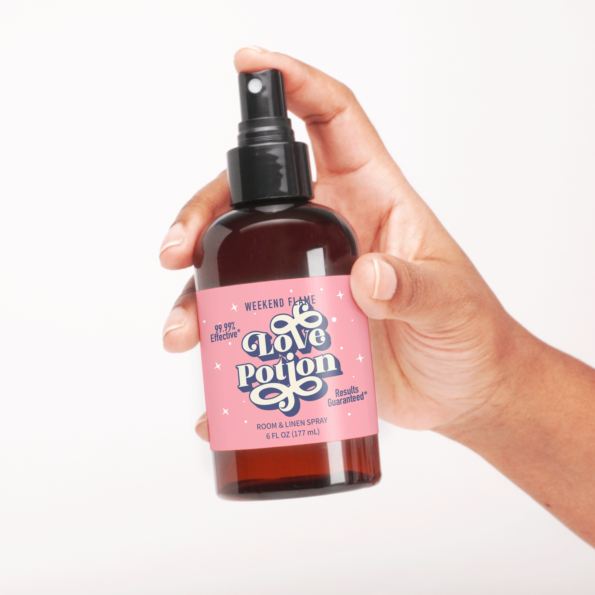 love potion themed room and linen spray.