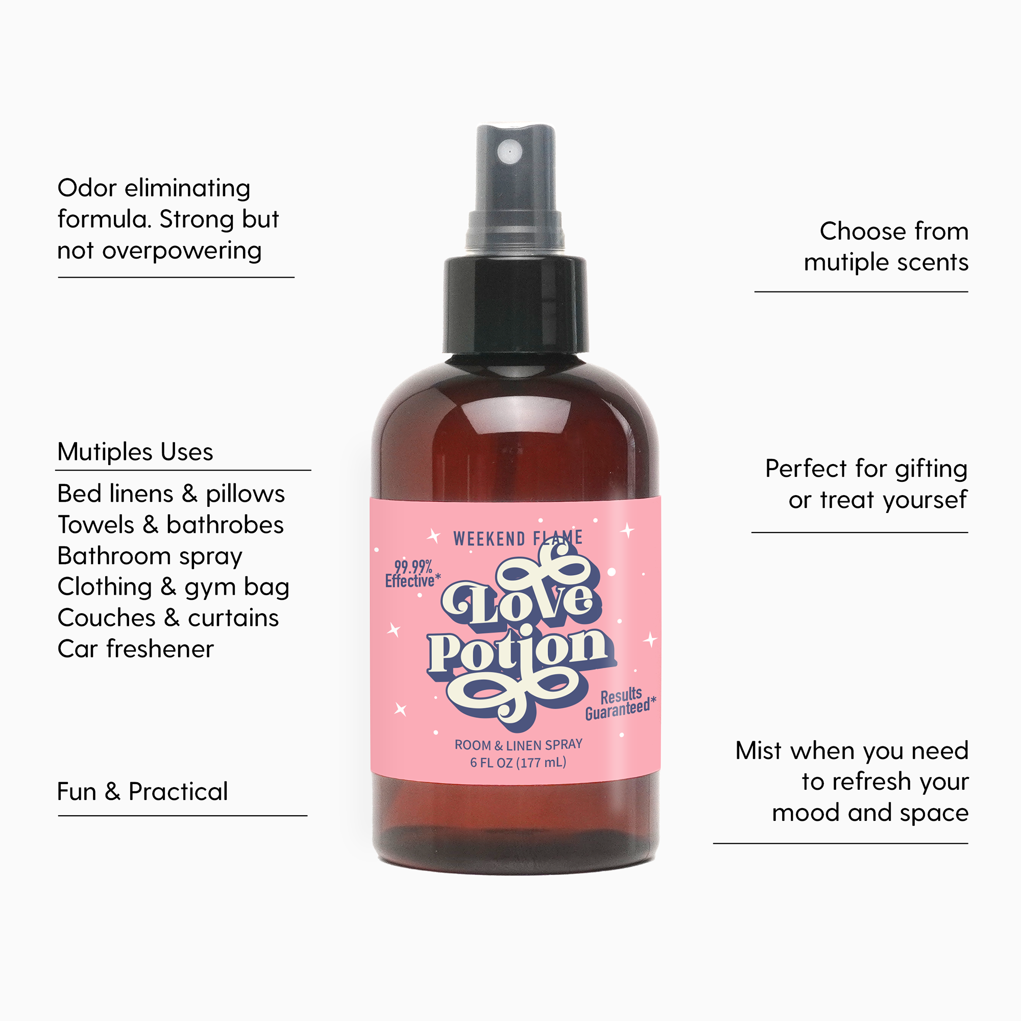 Love Potion Gift Room & Linen Spray, Anniversary Gift, Sweetest Day