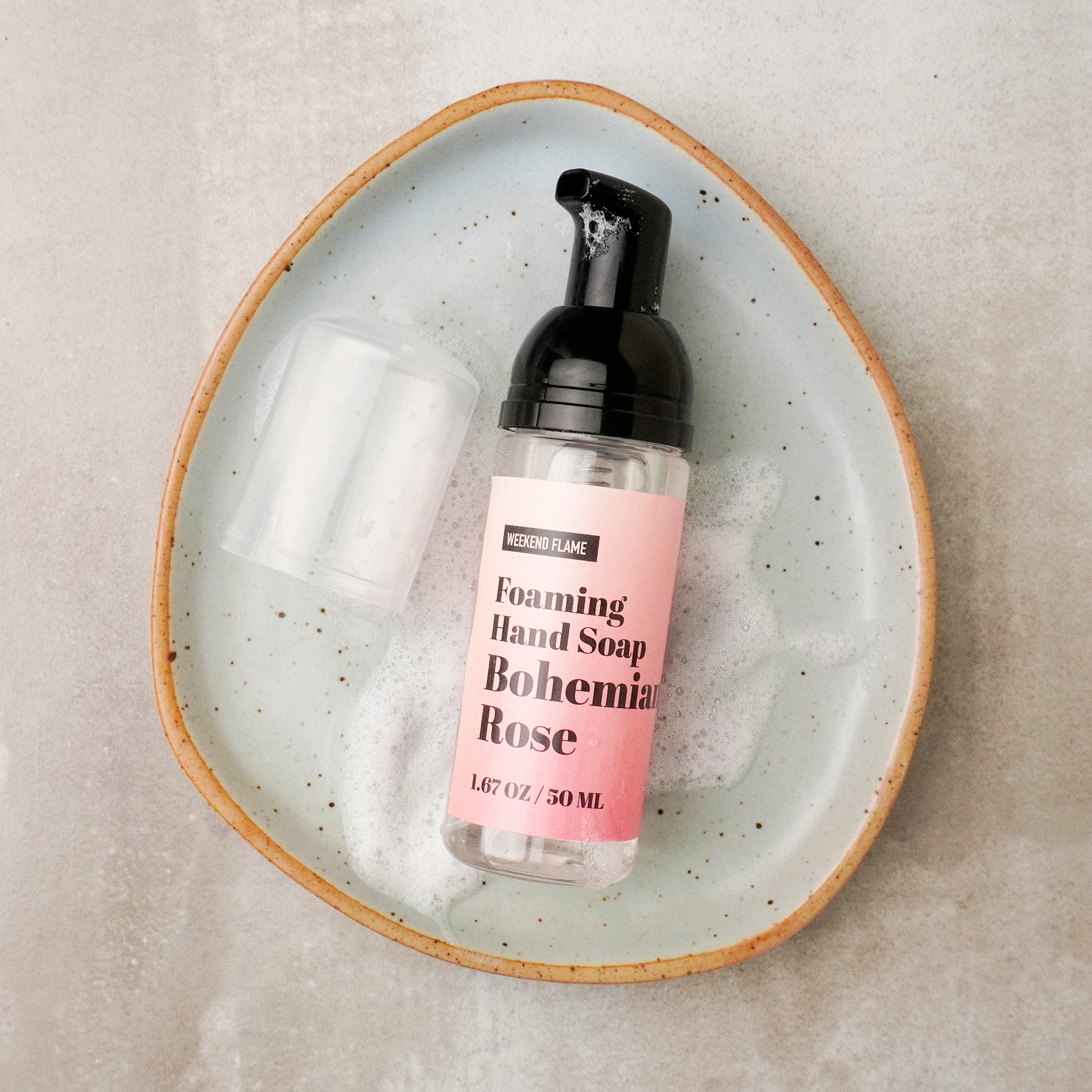 Bohemian Rose Travel Foaming Hand Soap