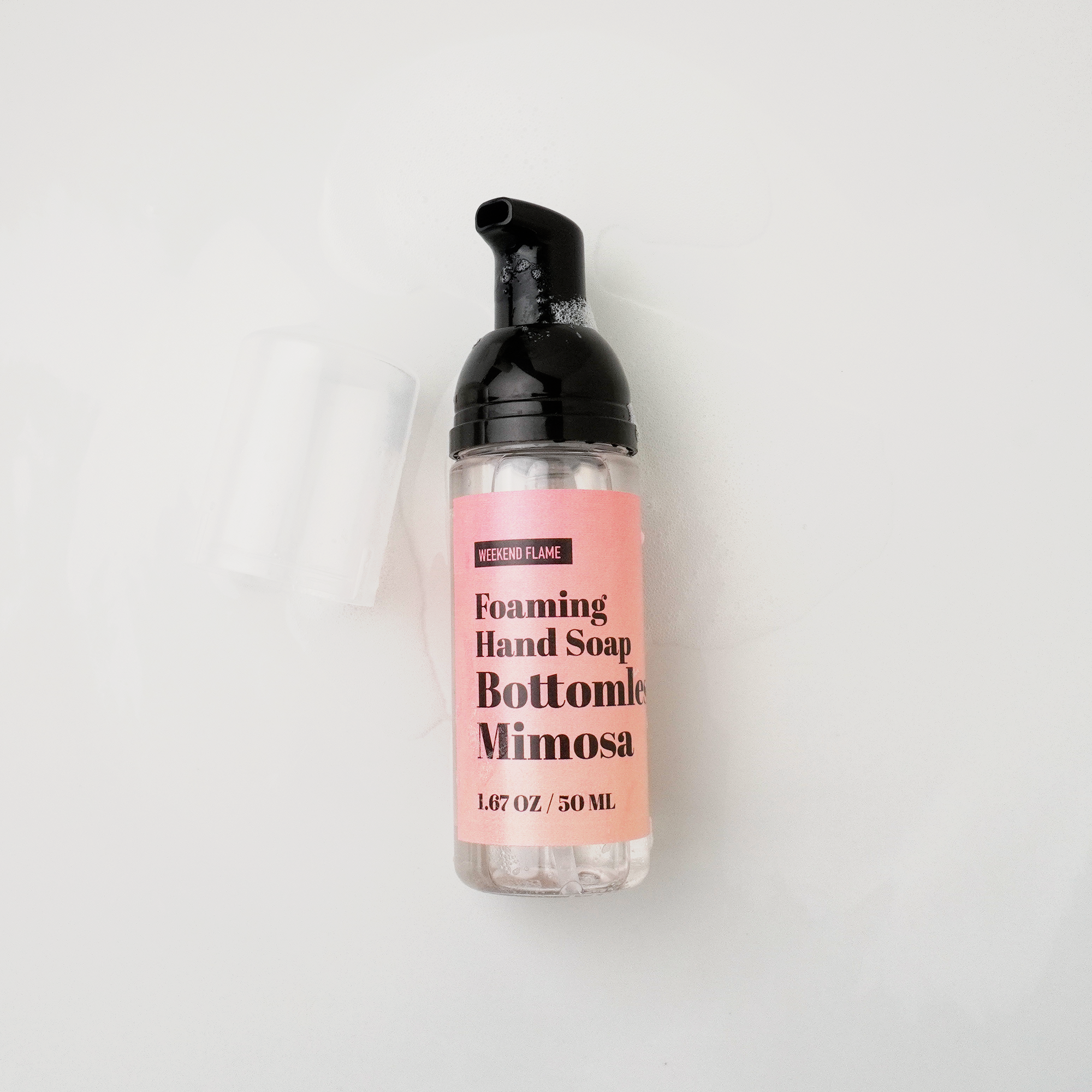 fruity travel foaming hand soap bottomless mimosa