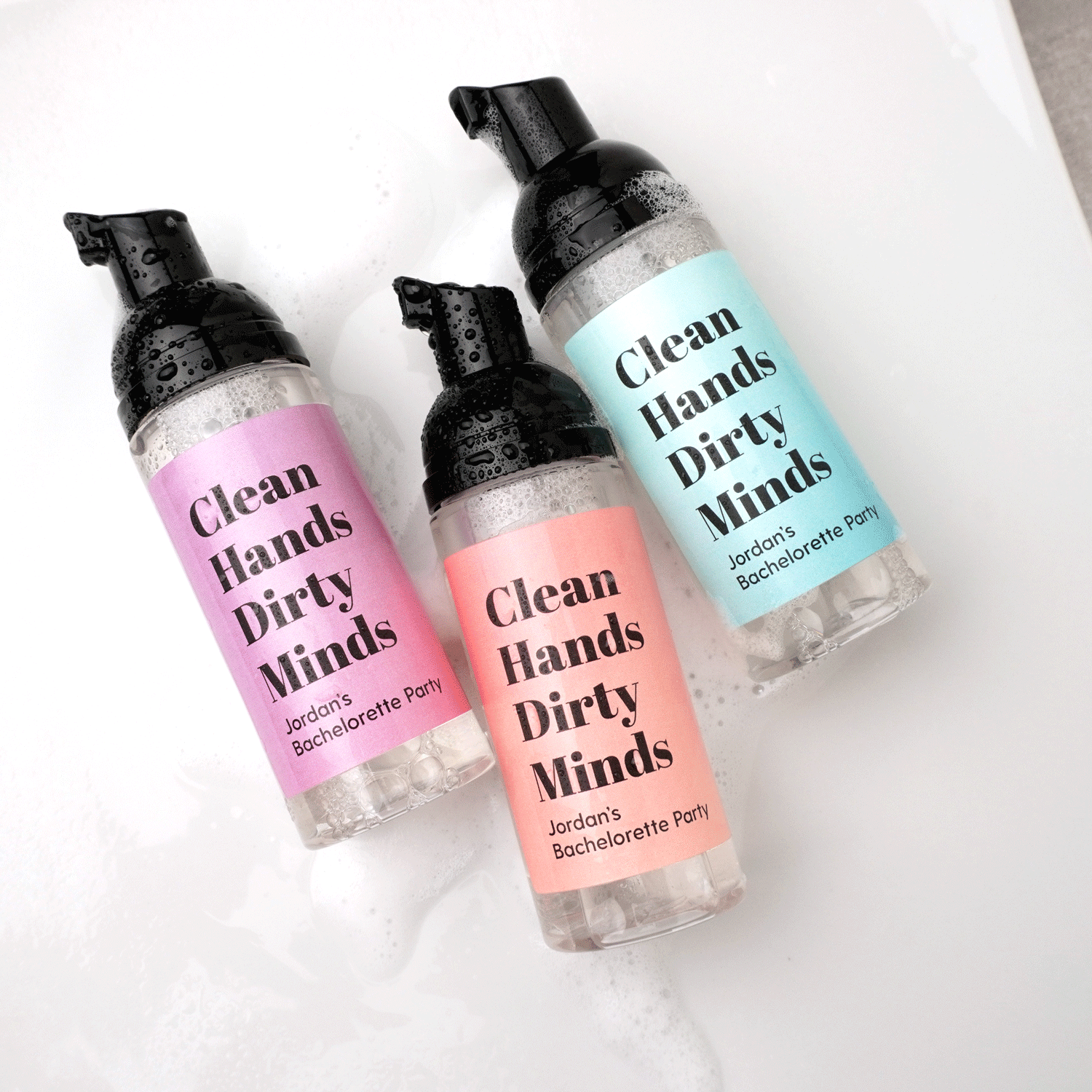 clean hands dirty minds mini foaming hand soap