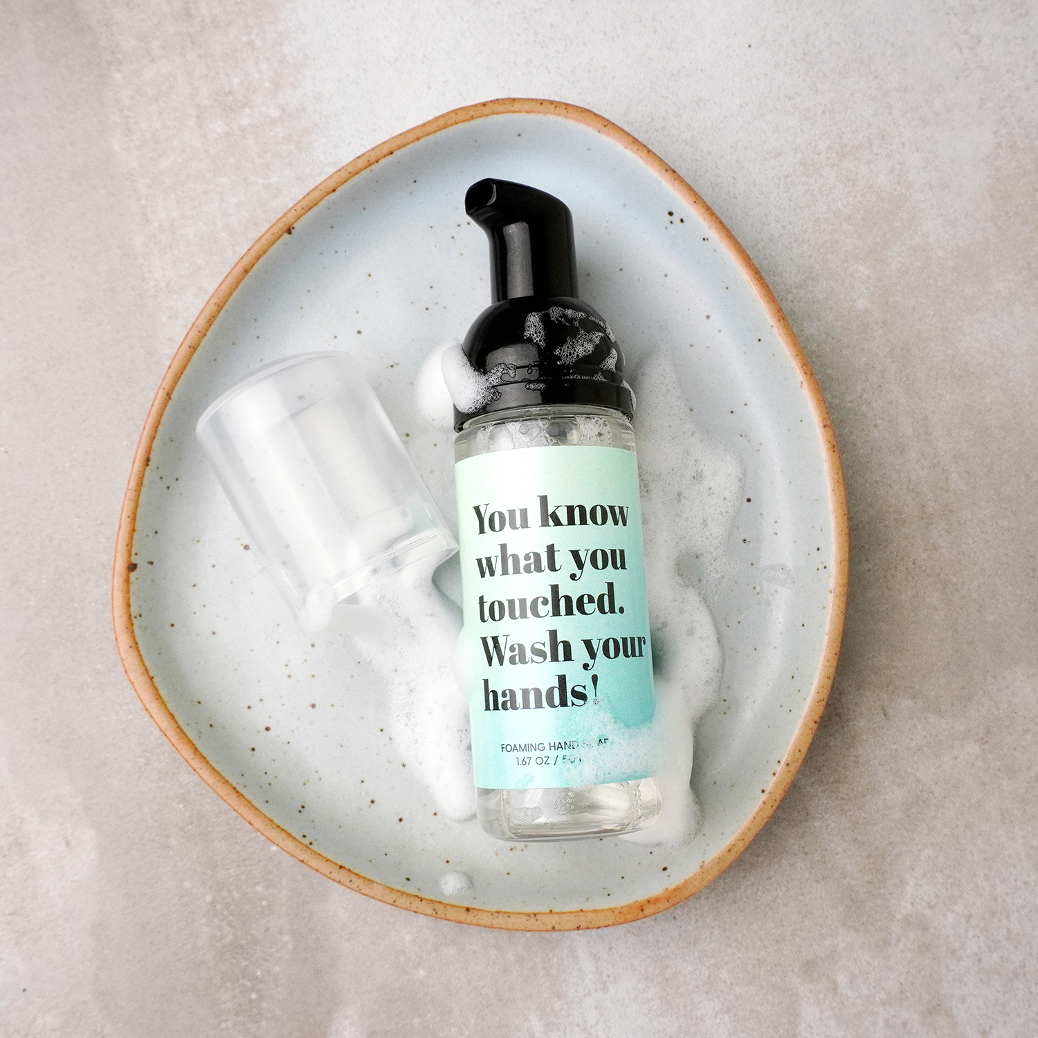 foaming travel hand soap
