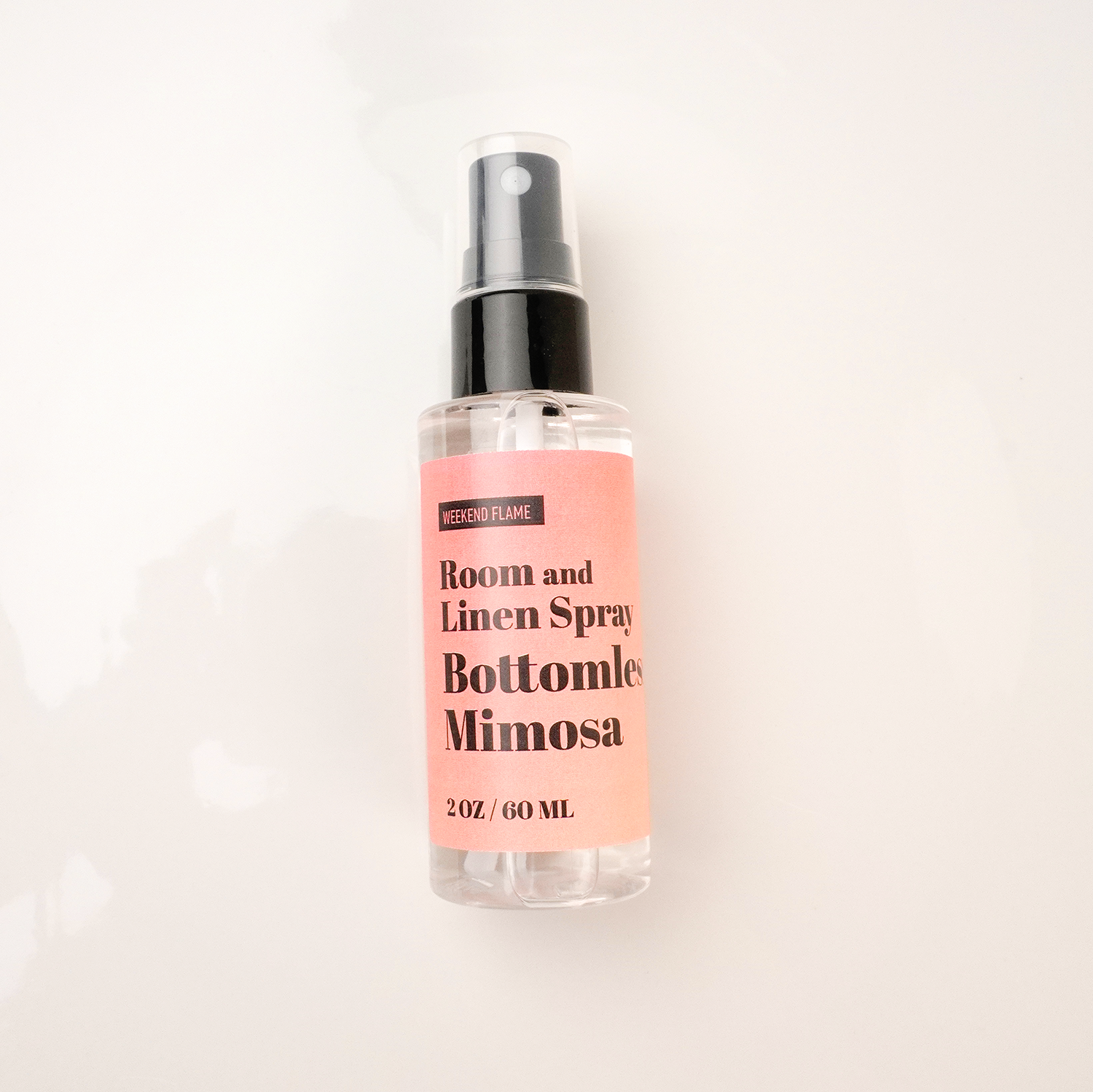 mini travel size room and linen spray bottomless mimosa